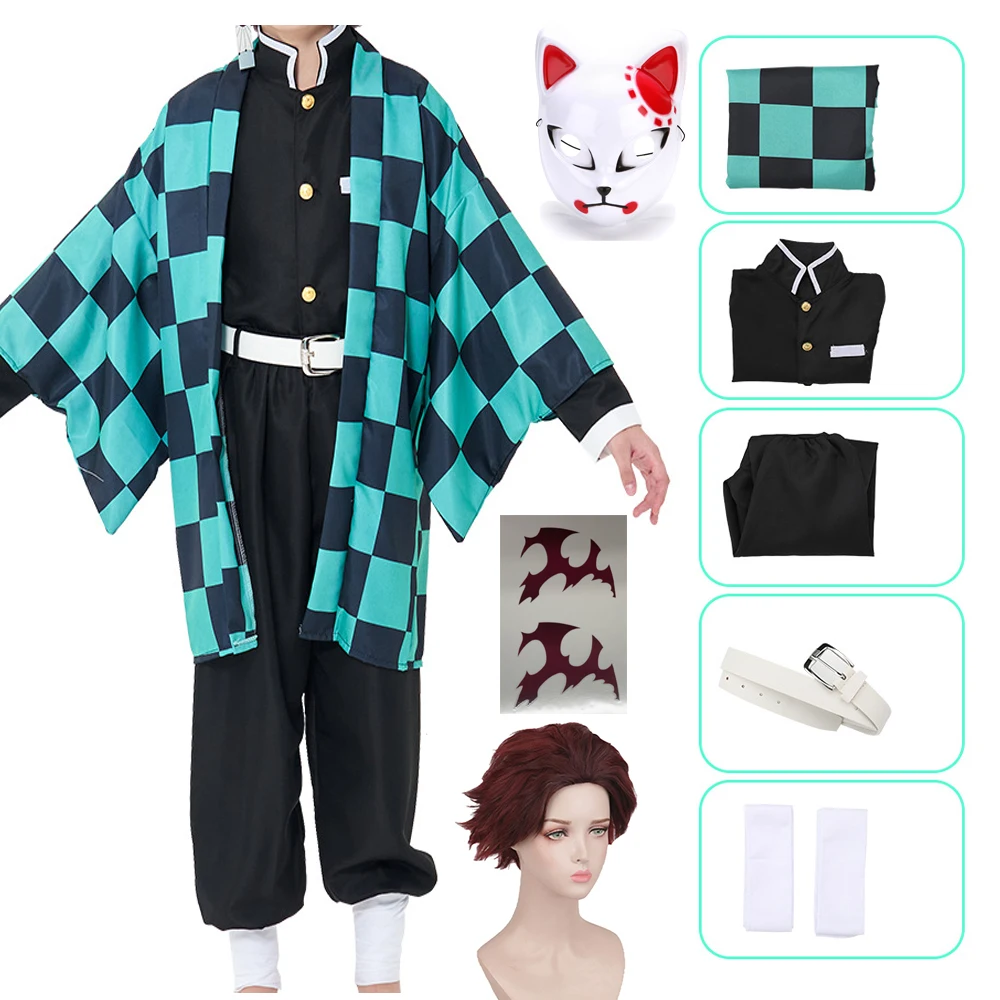 Anime Cosplay Demon Slayer - Anime Demone Slayer Kamado Tanjirou Costume
