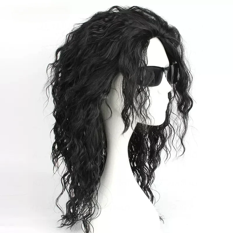 Anime Cosplay Long Black Hair - Parrucca Nera Lunga e Riccia per
