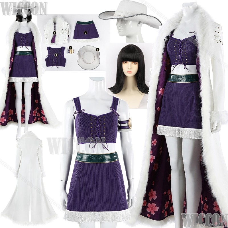Anime Cosplay Long Black Hair - Costume cosplay Nico Anime Movie Robin,