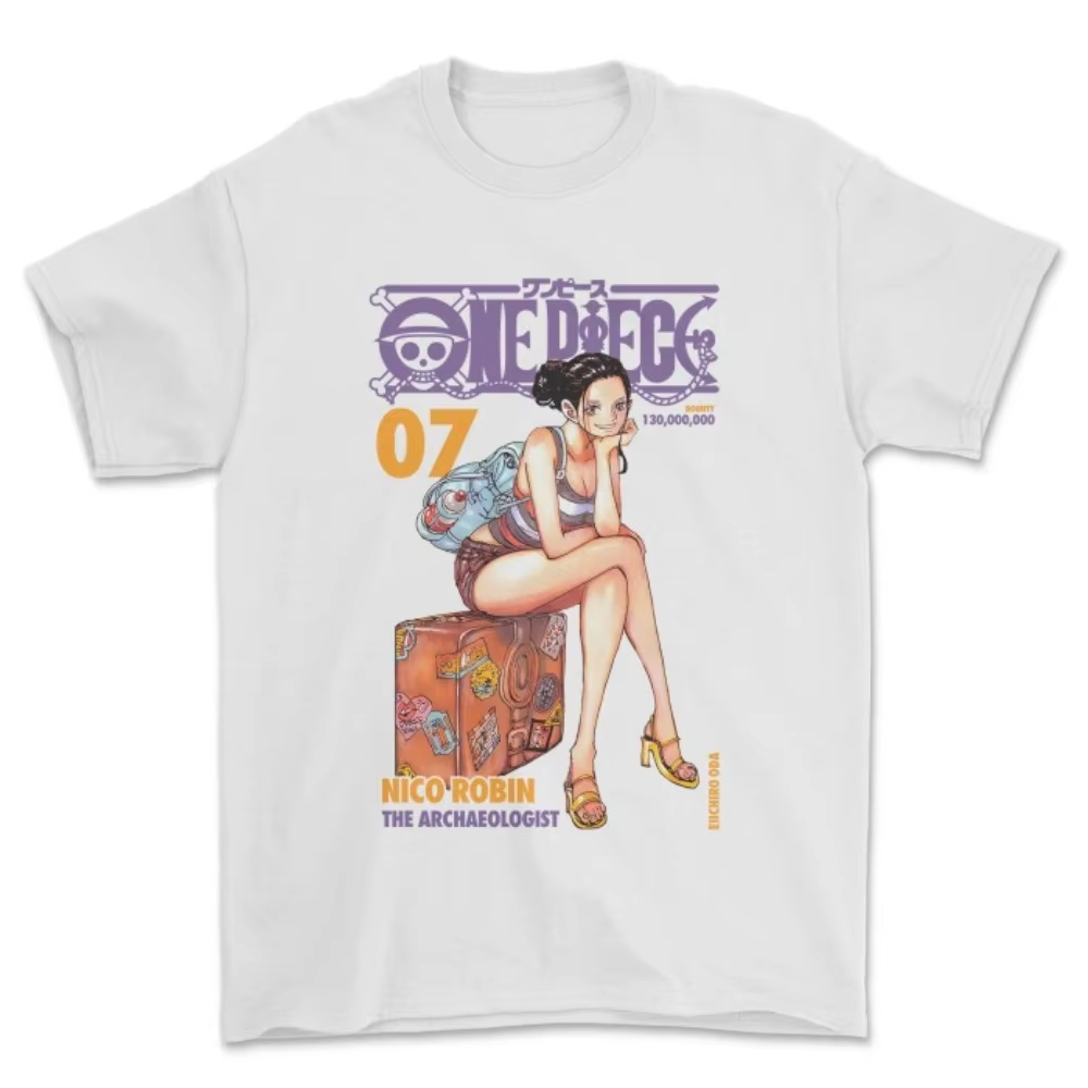 Anime Cosplay Nico Robin - T-shirt Unisex BANDAI One Piece Nico