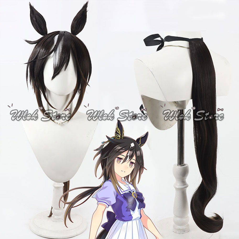 Anime Cosplay Long Black Hair - Umamusume Pretty Derby Stay Gold Parrucca