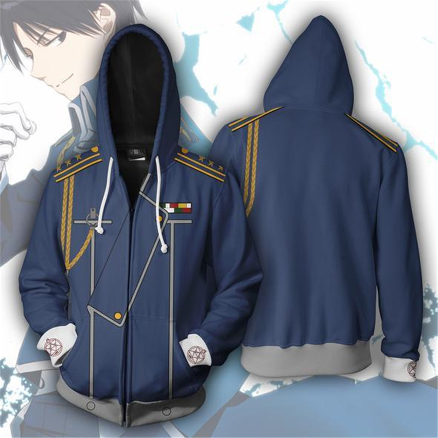 Fullmetal Alchemist Coat - Felpe e Tute da Cosplay Anime,