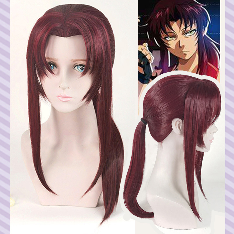 Anime Cosplay Long Black Hair - Nuova parrucca cosplay BLACK LAGOON Rebecca