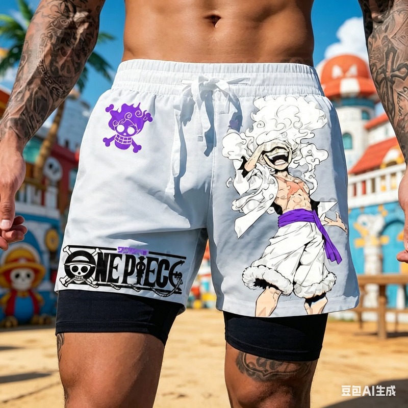 Quick Anime Cosplay - Pantaloncini da corsa a doppio strato