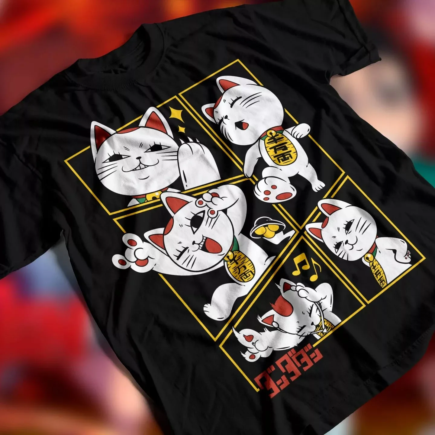 Cosplay Anime Basic - T-shirt Manga Popolare Dandadan Maneki Neko