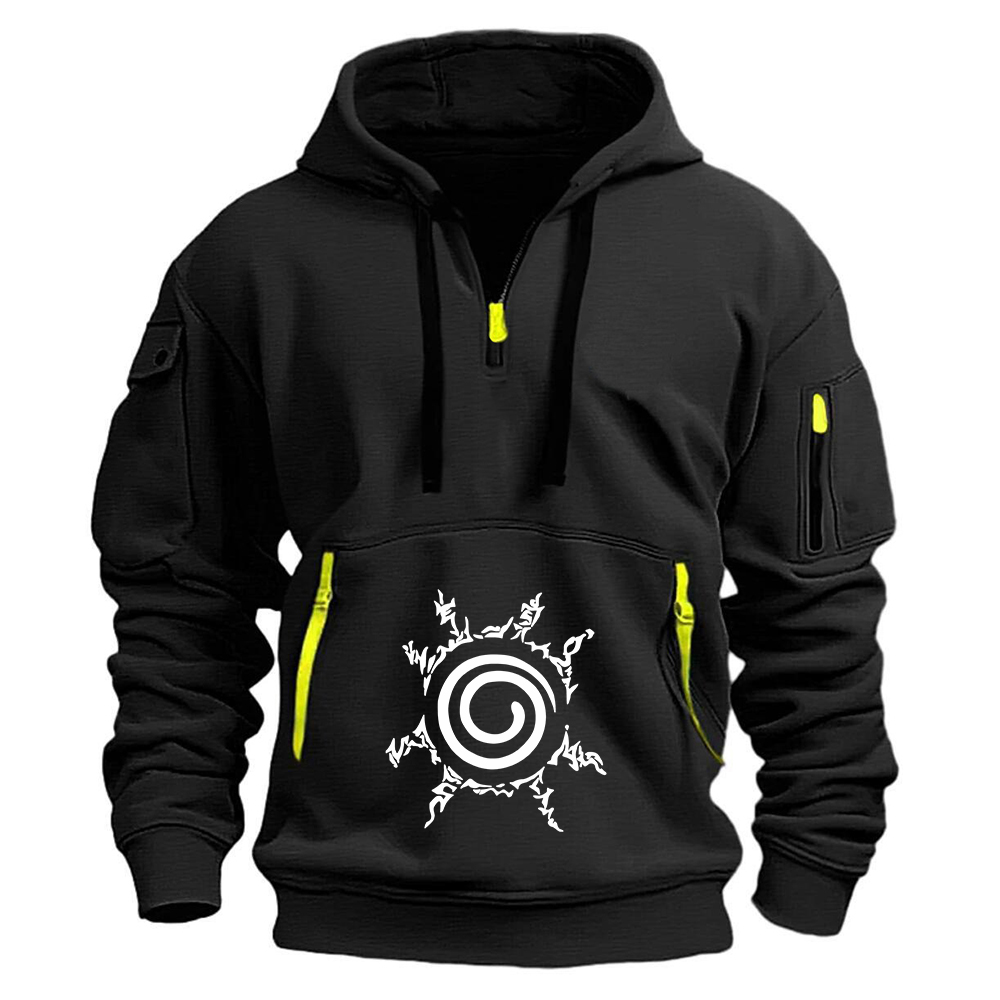 Fullmetal Alchemist Coat - Felpa Naruto Anime 2026 con Stampa,