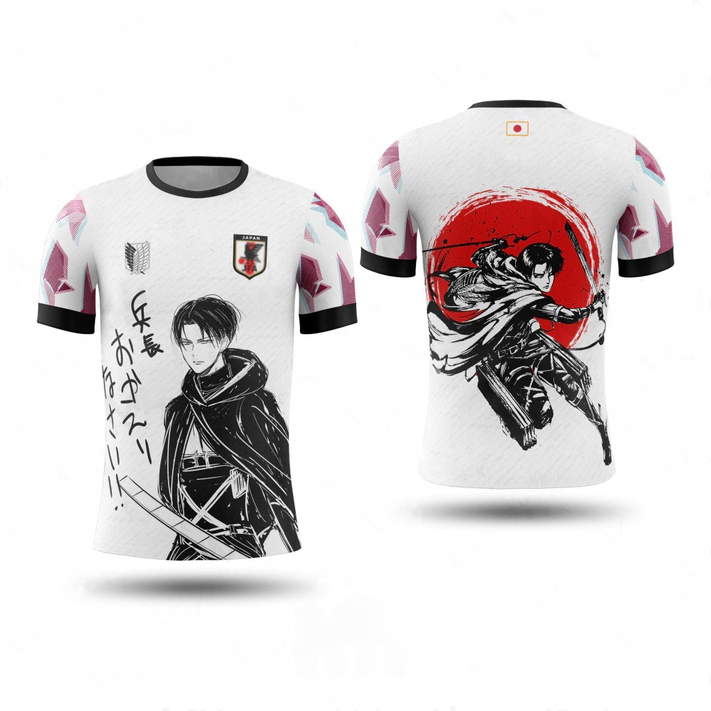 Quick Anime Cosplay - Maglia da Calcio Bandai Levi Ackerman