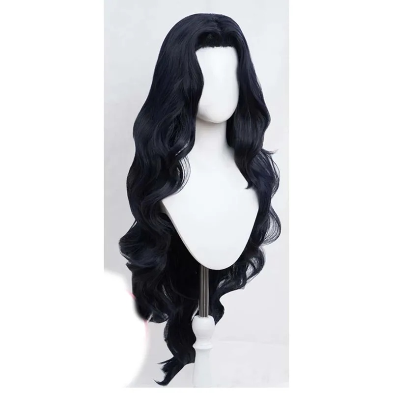 Anime Cosplay Long Black Hair - Le Cool Women Parrucca Sintetica Nera