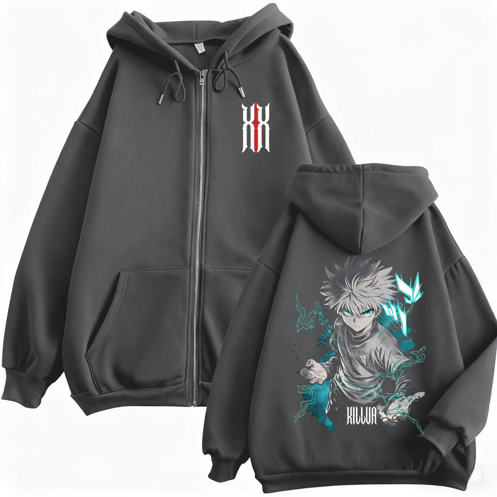 Felpa con Cappuccio e Zip Hunt - Cosplay Anime Killua Zoldyck recensione e prezzo