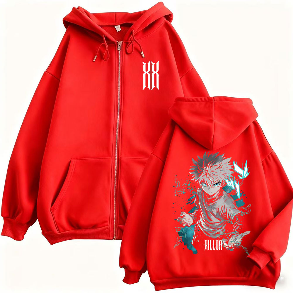Felpa con Cappuccio e Zip Hunt - Cosplay Anime Killua Zoldyck recensione e prezzo