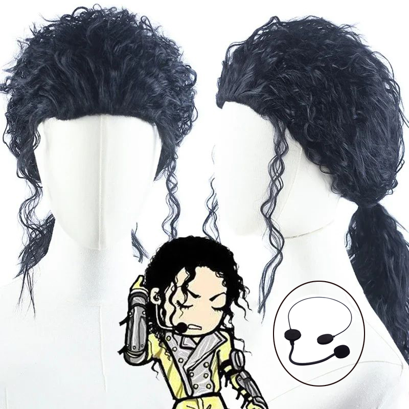 Parrucca Nera MJ Michael per C - Anime Cosplay Long Black Hair recensione e prezzo