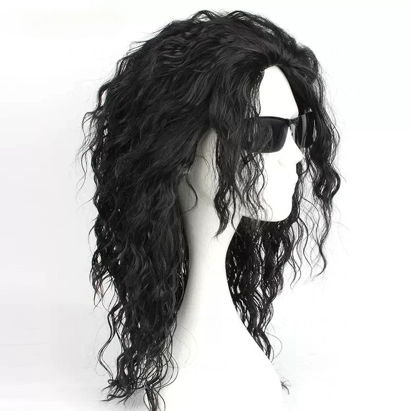 Parrucca Nera MJ Michael per C - Anime Cosplay Long Black Hair recensione e prezzo