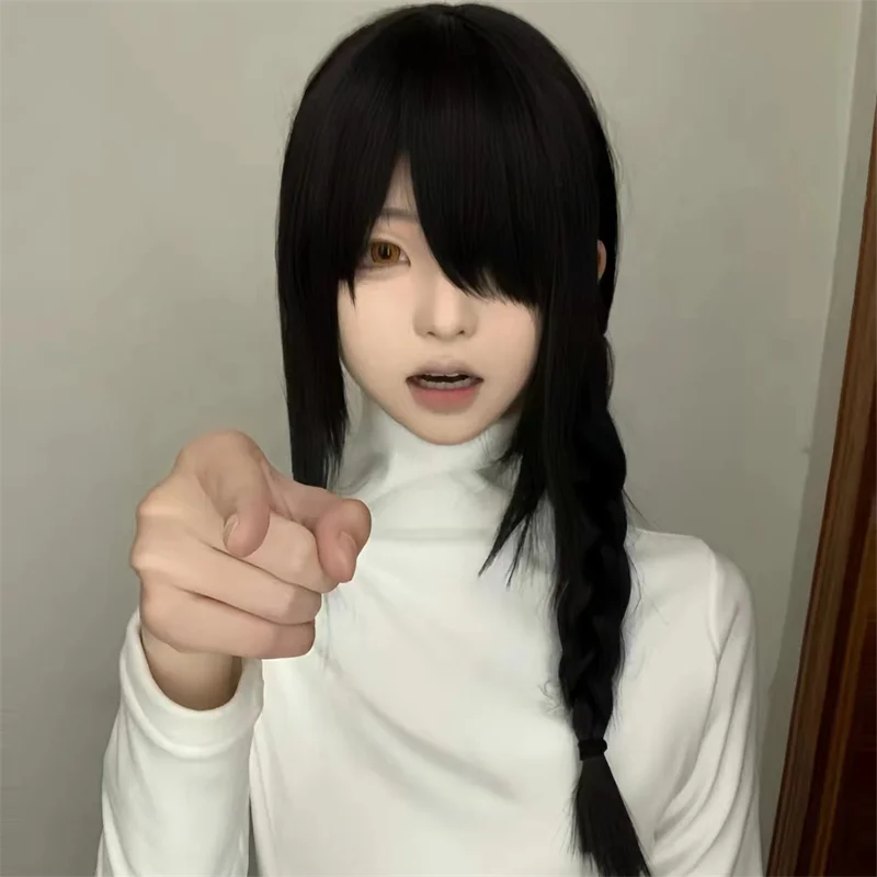 Anime Chainsaw Man Nayuta Parr - Anime Cosplay Long Black Hair recensione e prezzo