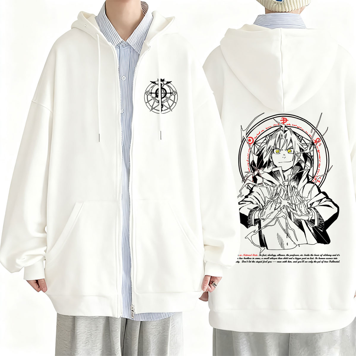 Felpa con Cappuccio e Zip Anim - Fullmetal Alchemist Coat recensione e prezzo