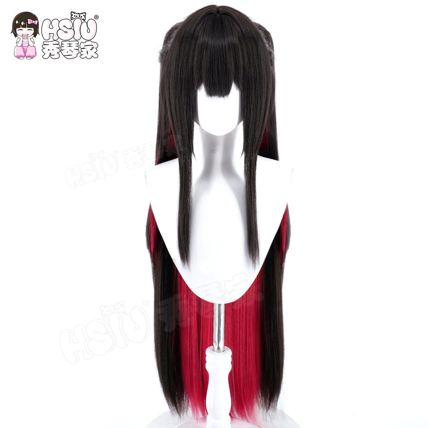 Parrucca Cosplay HSIU Game Azu - Anime Cosplay Long Black Hair recensione e prezzo