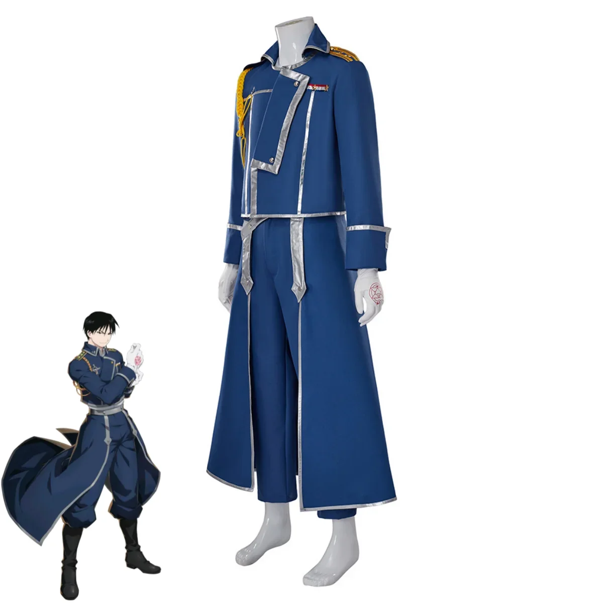 Blu Lotta Uniforme Militare Ca - Fullmetal Alchemist Coat recensione e prezzo