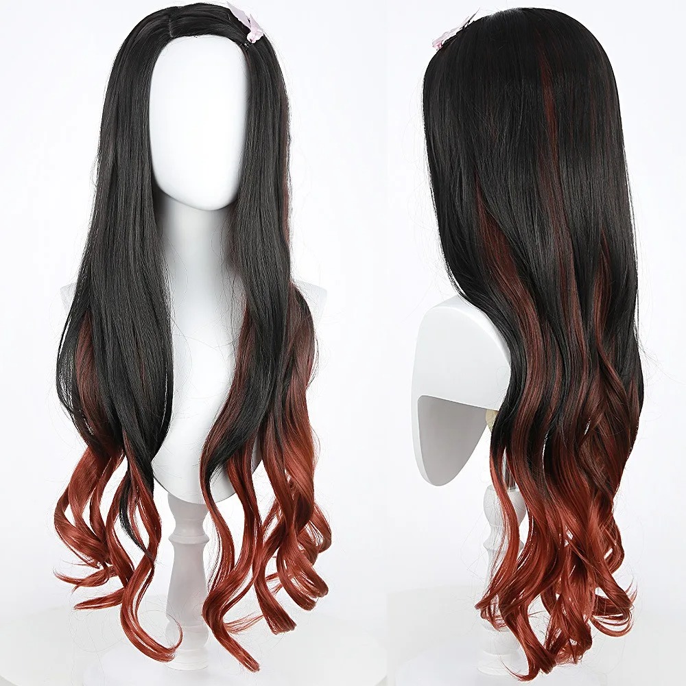 Parrucca Cosplay Anime Nezuko  - Anime Cosplay Long Black Hair recensione e prezzo