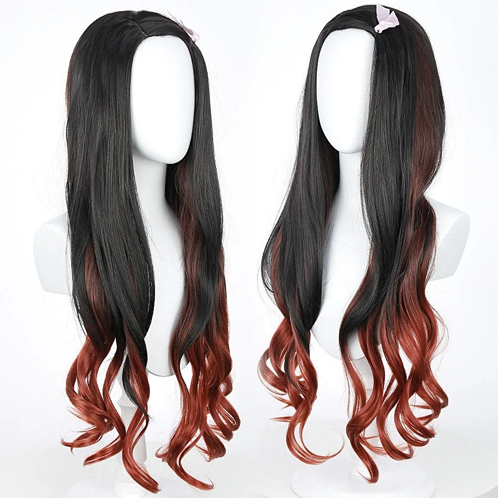 Parrucca Cosplay Anime Nezuko  - Anime Cosplay Long Black Hair recensione e prezzo